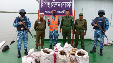 শ্যামনগরে সুন্দরবনের দুইশত কেজি কাঁকড়া জব্দ