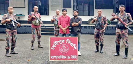 জীবননগর সীমান্ত দিয়ে ভারতে অনুপ্রবেশকালে আটক ৭