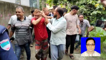 কেশবপুরের সাবেক পৌর মেয়র রফিকুলকে পুলিশে সোপর্দ জনতার
