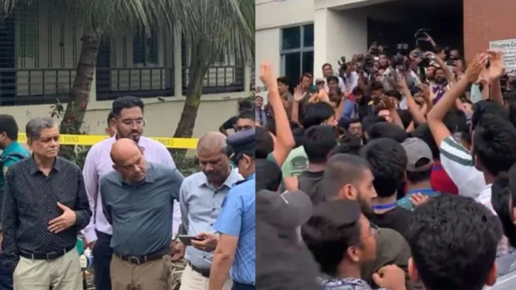 শিক্ষার্থীদের তোপের মুখে আইন উপদেষ্টা