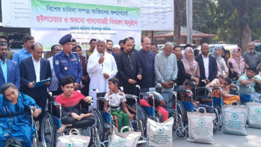 বিশেষ চাহিদা সম্পন্নদের পাশে প্রতিমন্ত্রী  অনিন্দ্য ইসলাম অমিত