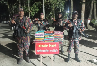 সাতক্ষীরা সীমান্ত থেকে ভারতীয় শাড়ি ও ওষুধ জব্দ