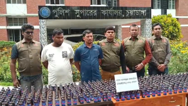 চুয়াডাঙ্গায় ১৪ লাখ টাকার নিষিদ্ধ মাদক ‘ফেয়ারডিল’ সিরাপ উদ্ধার