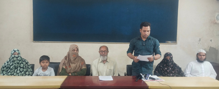 যশোর চৌগাছায় হত্যা মামলায় নিরপরাধদের আসামি করার অভিযোগে সংবাদ সম্মেলন