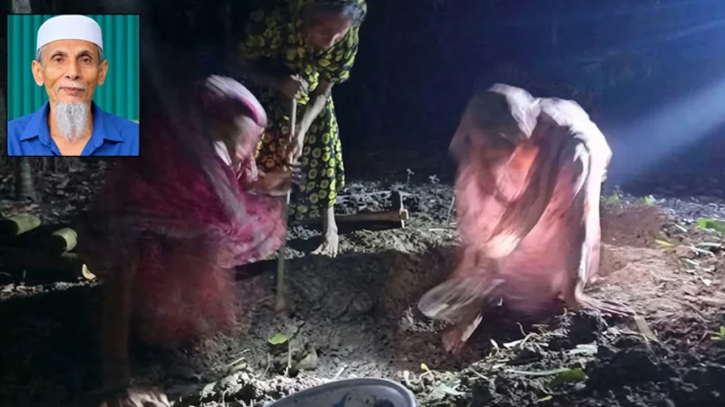 সাঈদীর মামলার বাদীর দাফনে আসেনি কেউ, কবর খুঁড়লেন স্ত্রী-মেয়ে-বোন