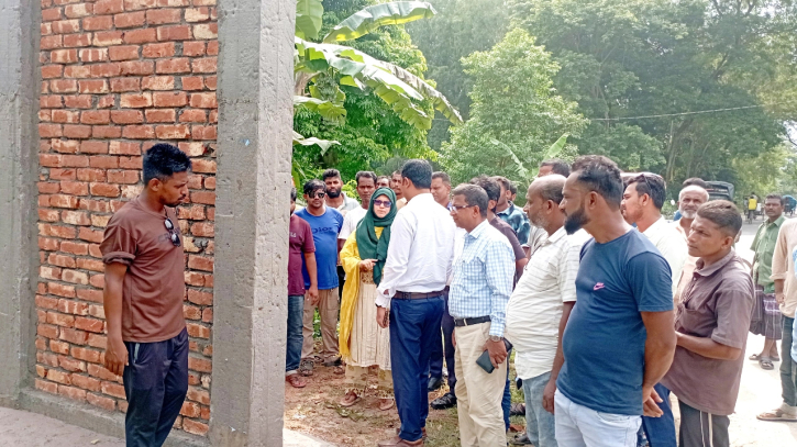 দুই থানার সীমানা ফলক নির্মাণ ঘিরে উত্তেজনা