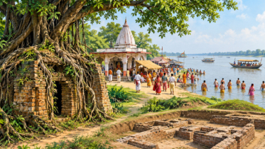 প্রাচীন ধ্বংসাবশেষ, ঋষির আশ্রম ও বারুণীর মেলা